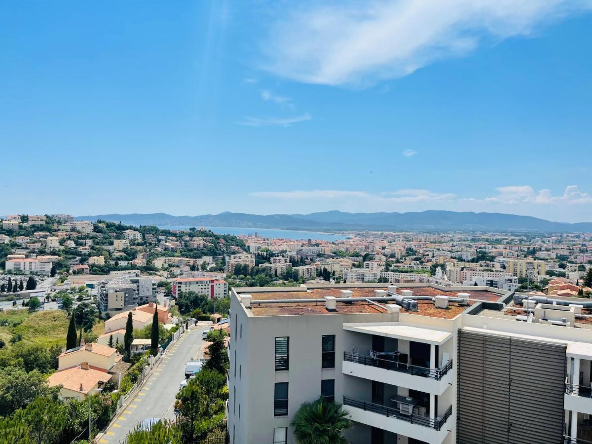 Tres Bel Appartement -Residence Avec Piscine Sur Le Toit Et Vue Panoramique Saint-Raphaël Eksteriør bilde